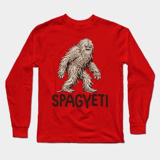 SpagYeti - The Noodle Monster Long Sleeve T-Shirt